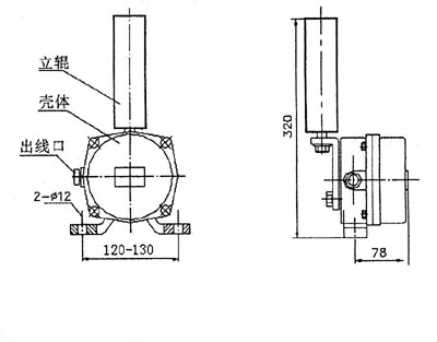 XLPP-J-I、XLPP-J-II兩級跑偏開關KBW-220P防爆兩級跑偏開關