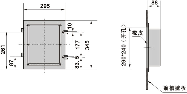 XLDS-I溜槽堵塞檢測器，門式結構KBX-220隔爆溜槽堵塞檢測器